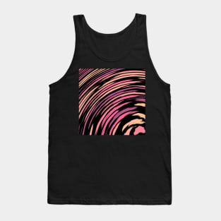 Circle of Pixel Pink Hearts Pattern Tank Top